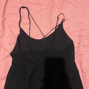 Chic Black Strappy Dress